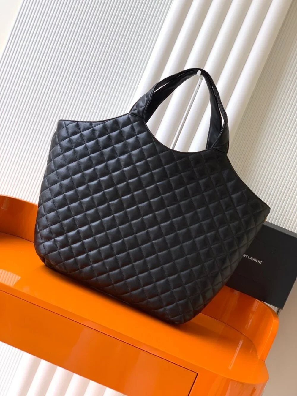 Saint Laurent Icare Maxi Shopping Bag in Quilted Lambskin